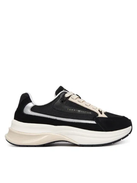 Sneakersy Tommy Hilfiger Th Sporty Chic Runner čierna