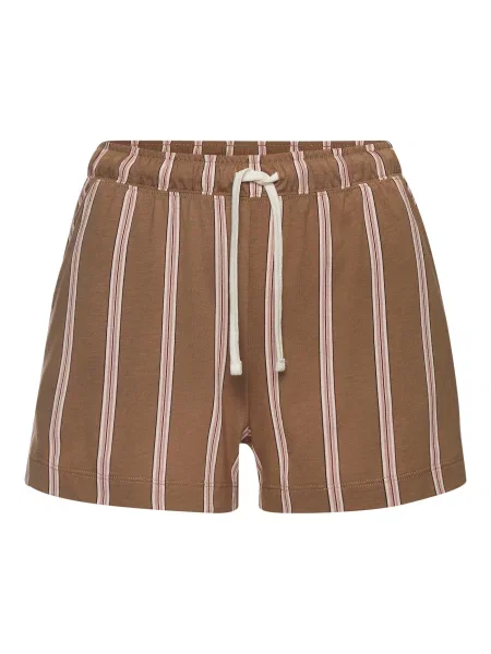 LASCANA Pantaloni scurți brocart / roz / negru alb