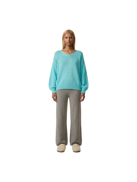 Dzianinowy sweter Americandreams niebieski