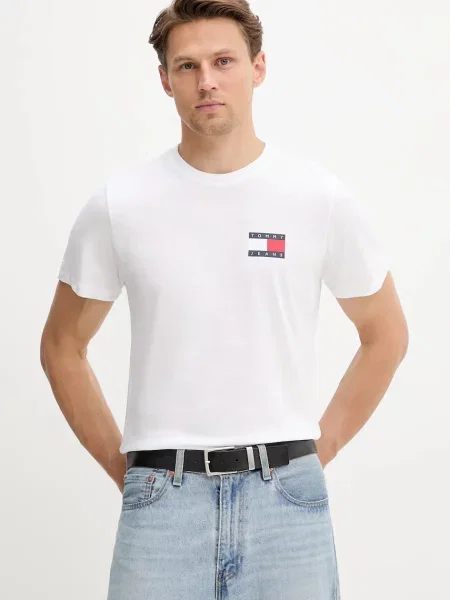Tommy Jeans t-shirt ανδρικό λευκό
