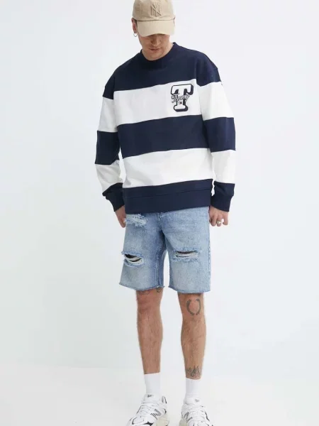 Rifľové krátke nohavice Karl Lagerfeld Jeans modrá
