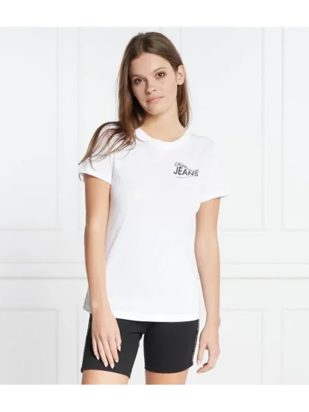 Calvin Klein Jeans Tricou MOTION LOGO alb
