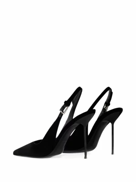 Pantofi cu toc Paris Texas slingback negru