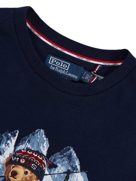 Majica Polo Ralph Lauren s cvjetnim printom plava