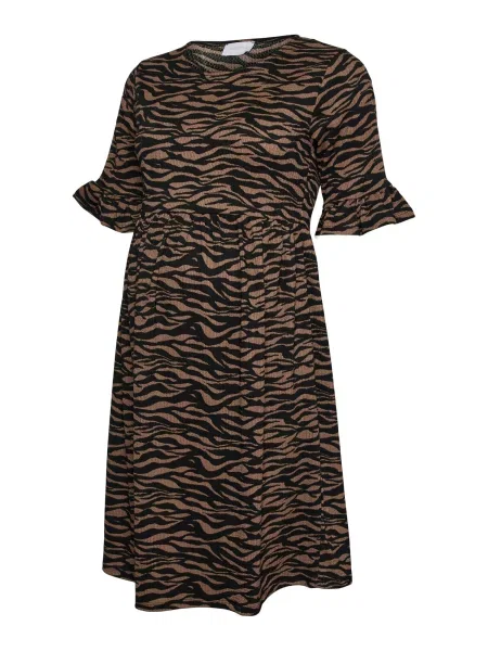 MAMALICIOUS Obleka MLMARIA brokat črna