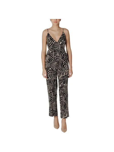 Salopetă Only cu model floral negru