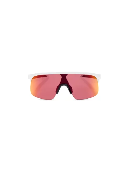 Okulary przeciwsłoneczne dziecięce Oakley Resistor PC polished white/prizm field białe