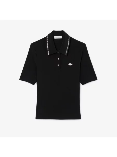 Поло Lacoste черное