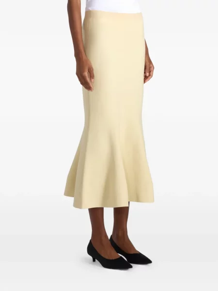 Fustă Liviana Conti evazată galben