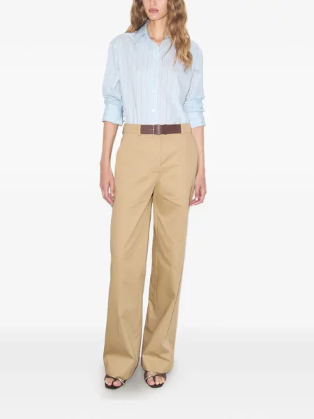Cu centură pantaloni Tory Burch maro