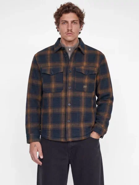 Jack & Jones Premium Átmeneti dzseki JPRBLUFADE éjkék / sötétkék / narancs