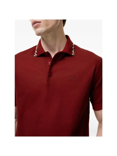 Koszulka polo Burberry czerwona