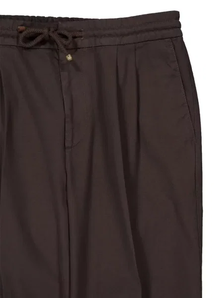 Pantaloni Brunello Cucinelli cu cordon maro