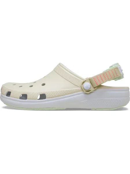 Crocs Dreváky Classic Turbo sivobéžová / pastelovo zelená béžová