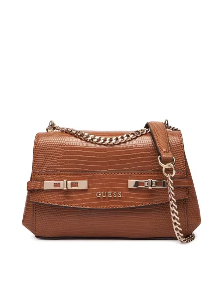 Guess Ročna torba Melinda Mini rjava