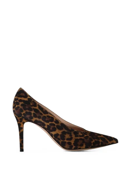 Pantofi cu toc Gianvito Rossi cu imagine cu model leopard maro