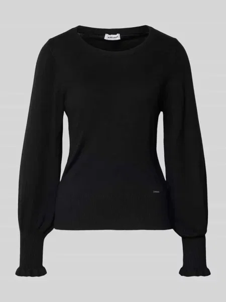 More & More Sweter z dzianiny Kobiety jednolity 34 czarny