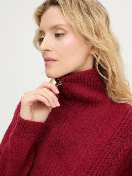 Светр з кашеміром Answear.LAB гольф червоний