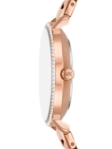 Set sat narukvica i naušnice Michael Kors Pyper Gift Set Ružičasto zlato