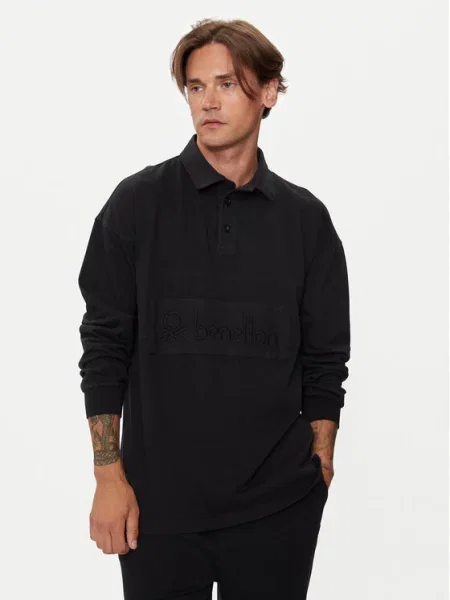 Polo majica United Colors Of Benetton črna