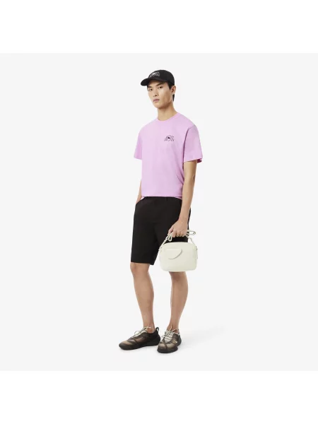 Lacoste T-Shirt Z Nadrukiem różowy