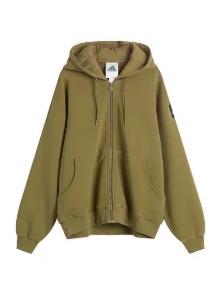 Bluza z kapturem Adidas oliwkowa