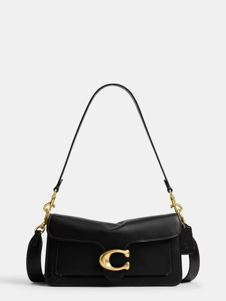 Coach geantă crossbody pentru femei din piele Tabby 26 in Soft Grain Leather negru
