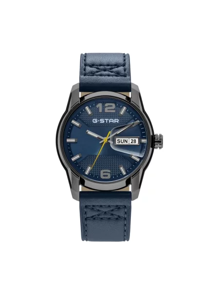 G-STAR Analogové hodinky Date watch Selvedge' modrá
