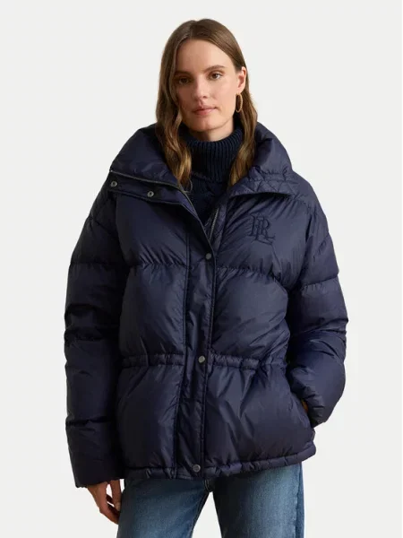 LAUREN RALPH LAUREN Geacă din puf Bleumarin Straight Fit