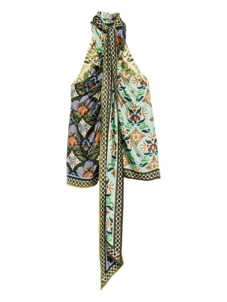 Bluză Alemais cu imprimeu geometric albastru