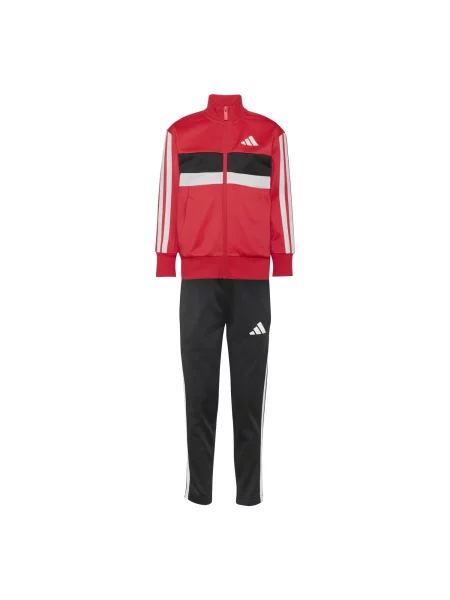 ADIDAS SPORTSWEAR Tréningový komplet Seasonal Essentials Tiberio červená / čierna biela