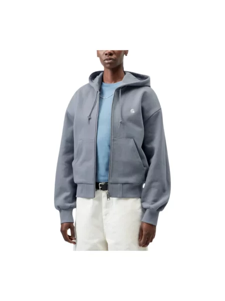 Kurtka Carhartt Wip z kapturem niebieska