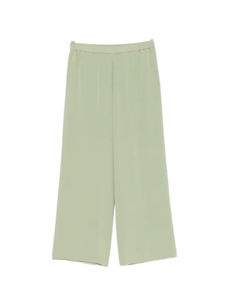 Pantaloni Aspesi de mătase verde