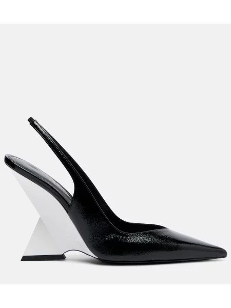 Pantofi cu toc The Attico din piele negru