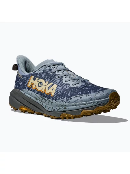 Мъжки обувки за бягане HOKA Speedgoat 6 GTX washed blue/asphalt grey сиво