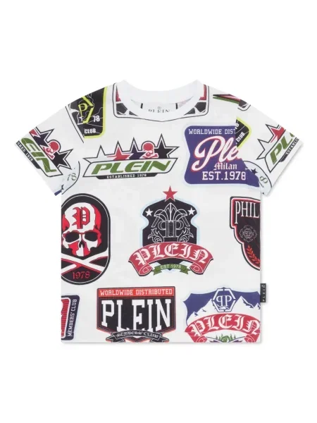 Koszulka dziecięca Philipp Plein biała