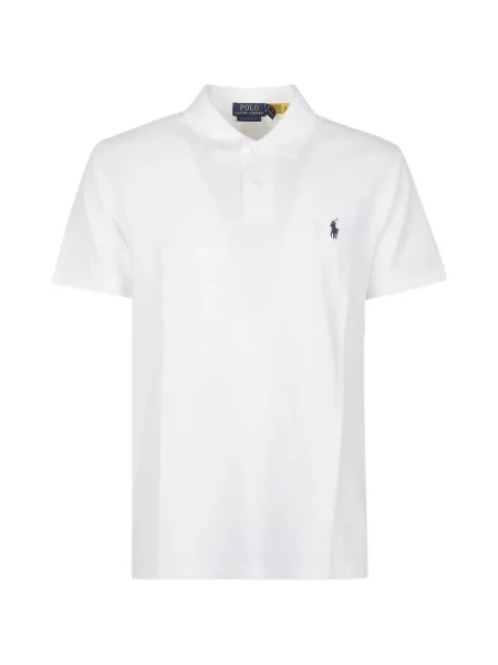 Пуловер Polo Ralph Lauren с автограф с връзки с кръгло деколте синьо
