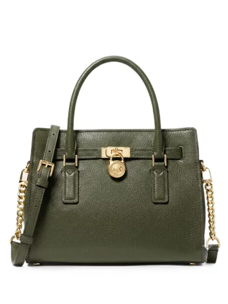 Matlasat geanta crossbody Michael Michael Kors cu autograf maro