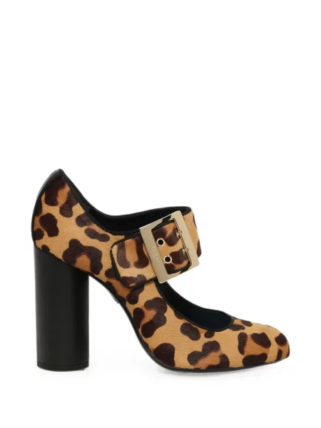 Pantofi cu toc Lanvin cu imagine cu model leopard maro