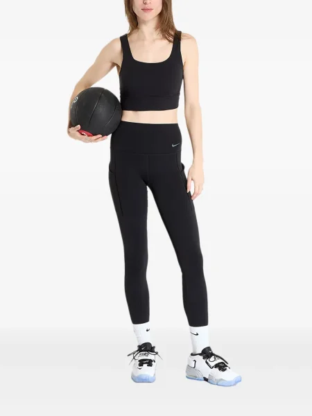 Pantaloni Nike din fleece alb