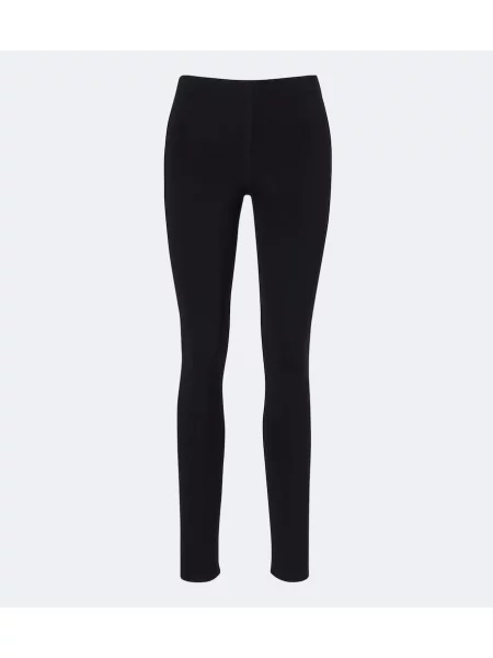 Leggings Sportmax din jerseu negru