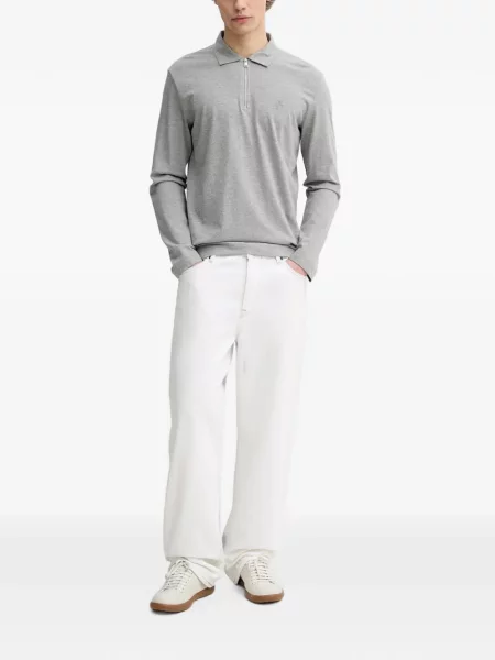 Lung tricou polo Marc O'polo gri