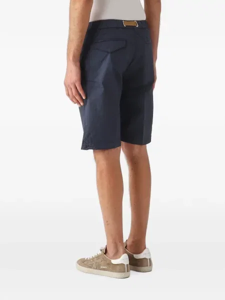 Cu centură pantaloni chino White Sand alb