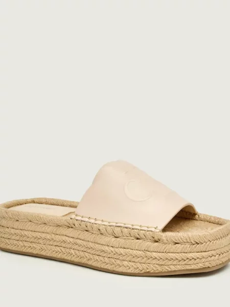 Calvin Klein Espadrile Flatf Espa Mule Lth Mg bej