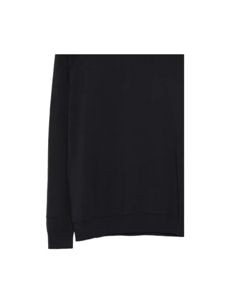 Dzianinowy sweter Rrd niebieski