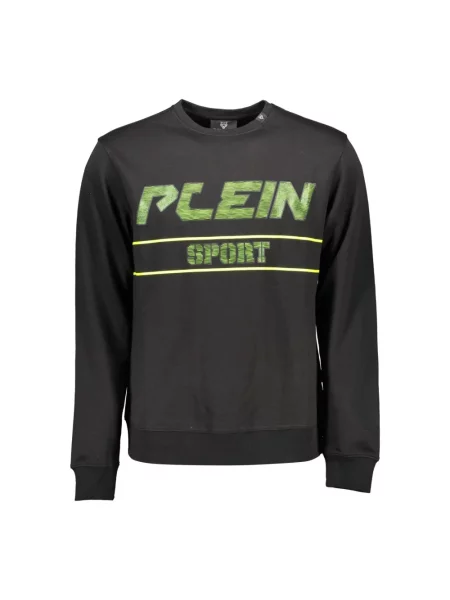 Bluza Plein Sport z nadrukiem z długim rękawem czarna