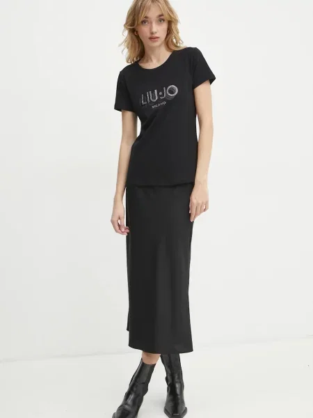 Koszulka Liu Jo z krótkim rękawem niebieska