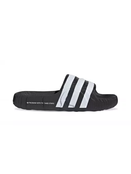 Sneakers adidas Adilette 22 Core Black/ Core Black/ Ftw White EUR białe