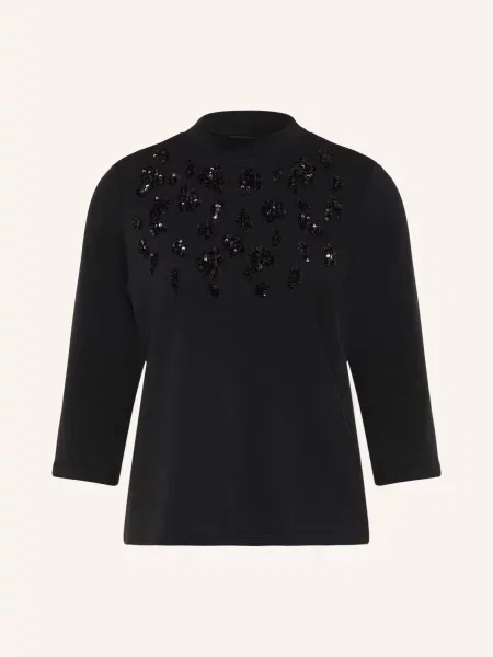 S.Oliver Black Label Tričko S Rukávem A Flitry černá