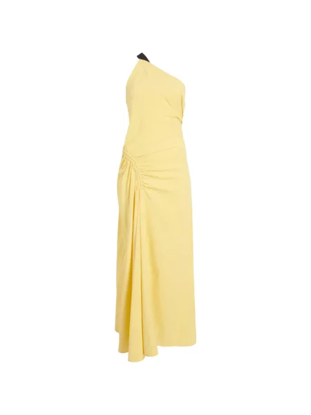 Rochie maxi Proenza Schouler cu un umăr gol galben